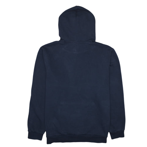 Puma Men's Blue Pullover Hoodie L Logo Print Sportswear