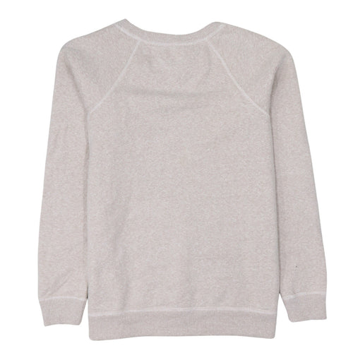 Tommy Hilfiger Denim Womens Beige XS Sequin Logo Pullover Sweatshirt