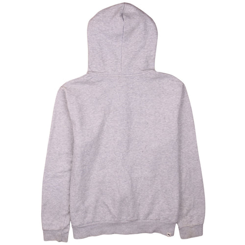 Puma Women's Grey Full Zip Hoodie Size 14 L Hooded Sweatshirt