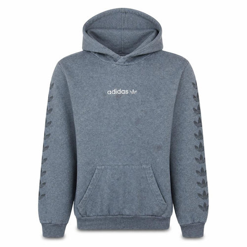 Adidas Men's Grey Pullover Hoodie XS Logo Fleece Sweatshirt