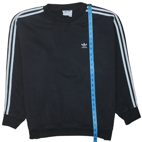 Adidas Women Black Size 12 Crew Neck Pullover Sweatshirt