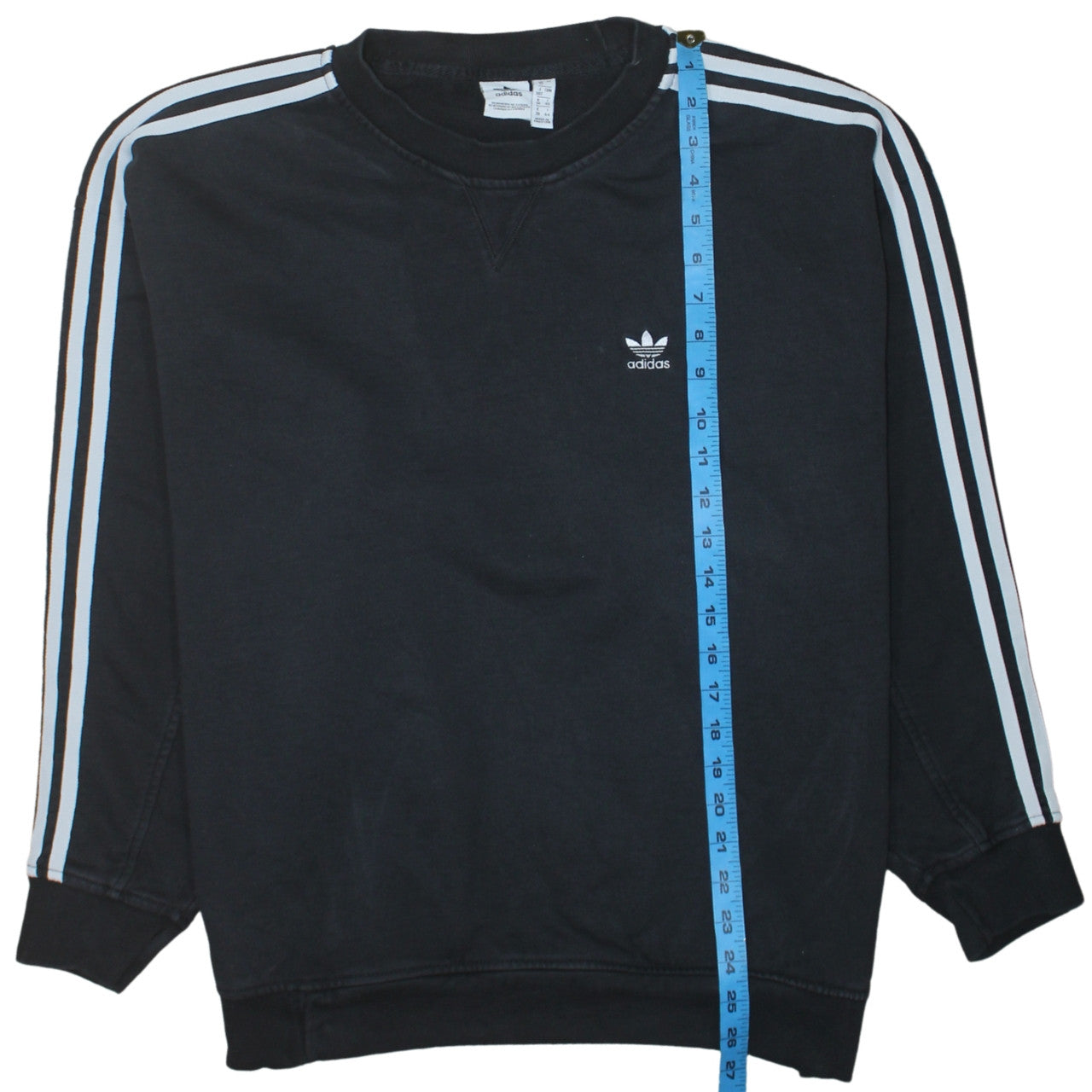 Adidas Women Black Size 12 Crew Neck Pullover Sweatshirt