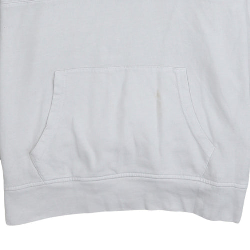 Levi's Men's White Pullover Hoodie L Logo Fleece Sweatshirt