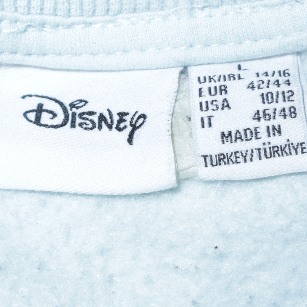 Disney Primark Women Blue Stitch Sweatshirt L Graphic Pullover