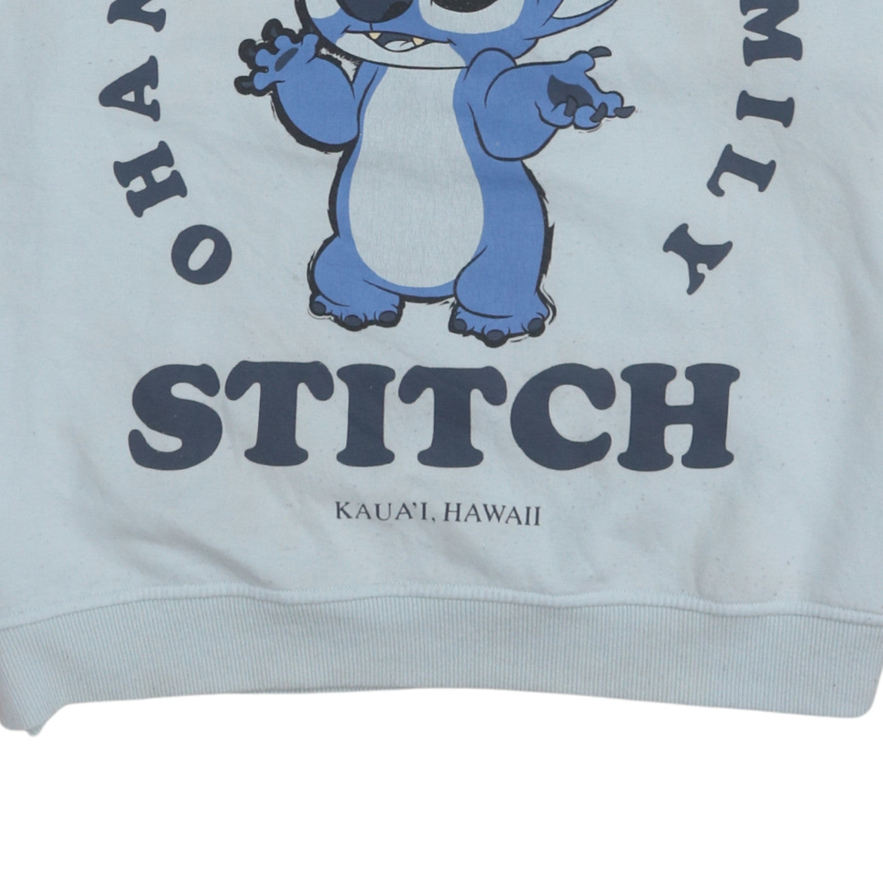 Disney Primark Women Blue Stitch Sweatshirt L Graphic Pullover