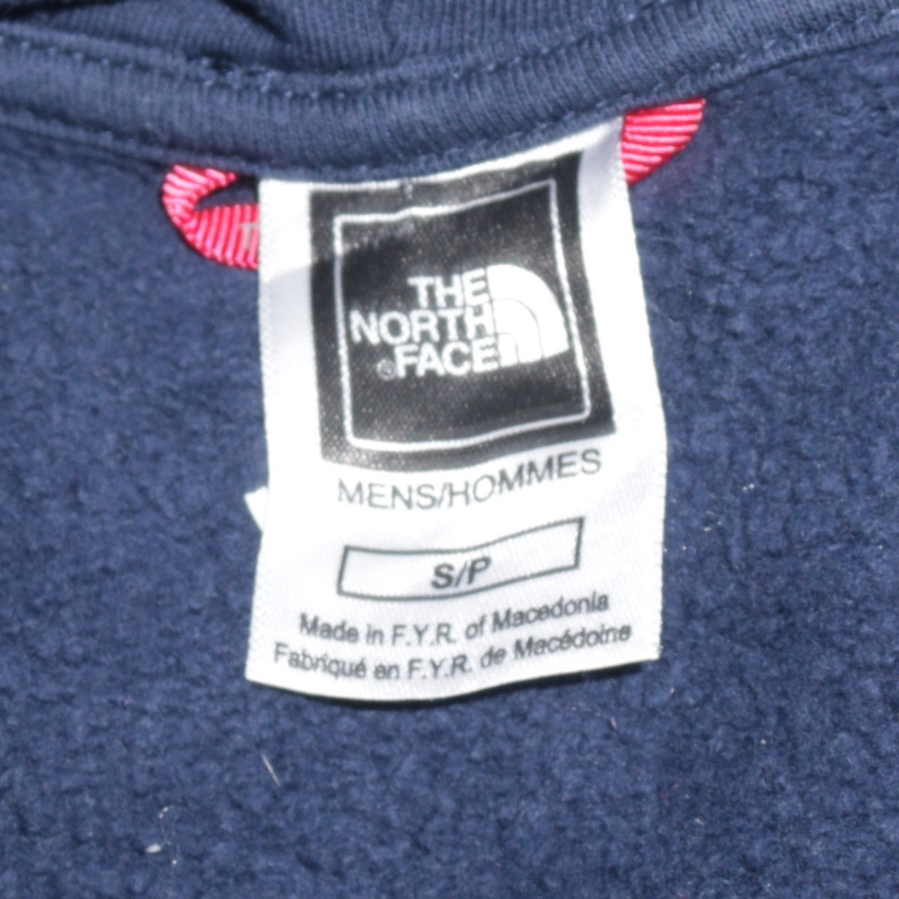 The North Face Men's Blue Small Hooded Full Zip Cotton Activewear Jacket