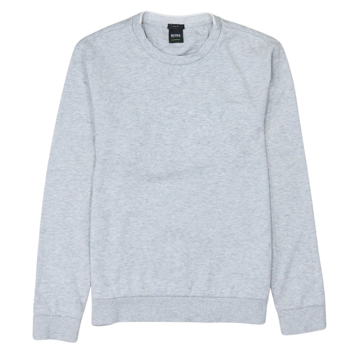 Hugo Boss Men's Grey Slim Fit Crew Neck Sweatshirt M