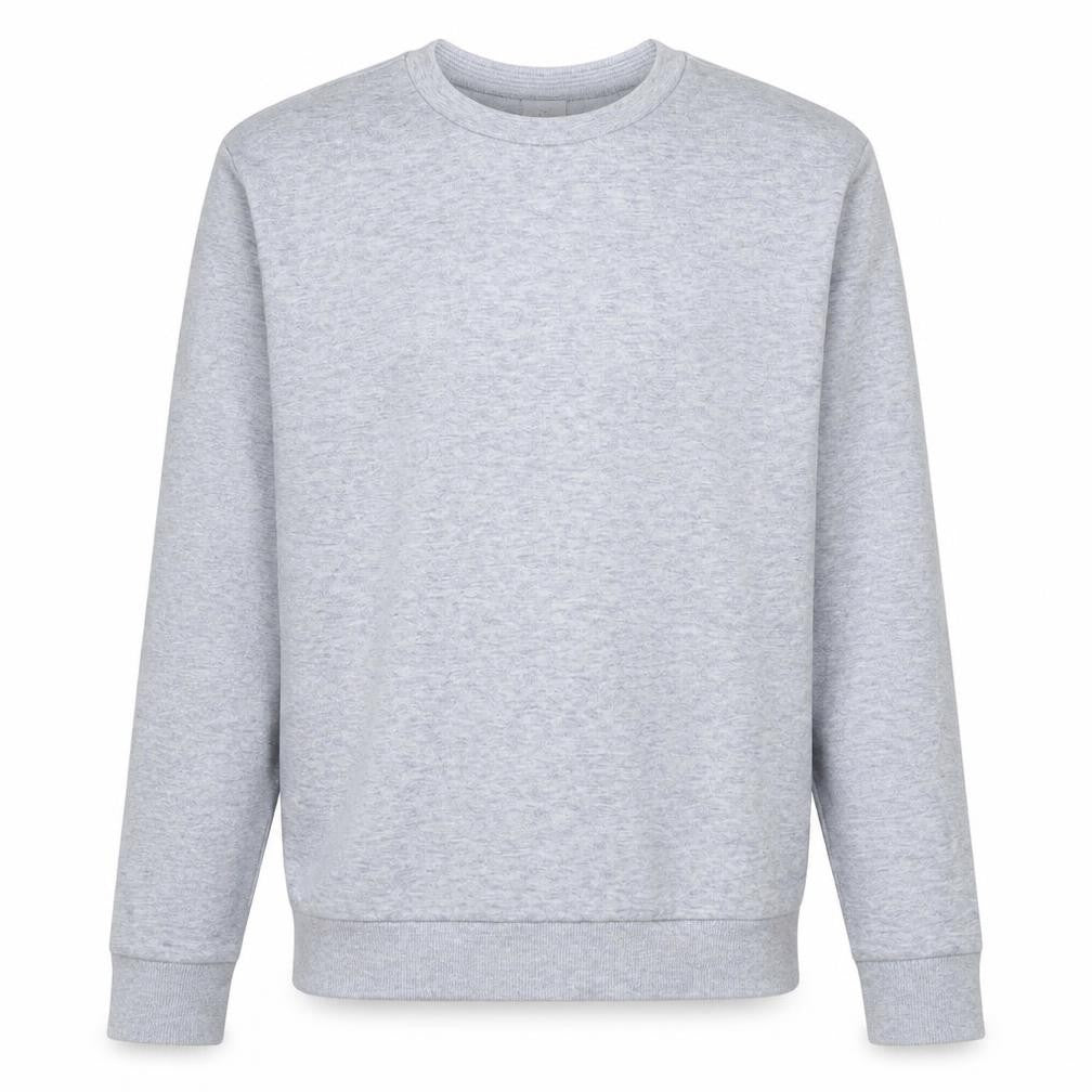 Front view of Hugo Boss Men's Grey Slim Fit Crew Neck Sweatshirt M
