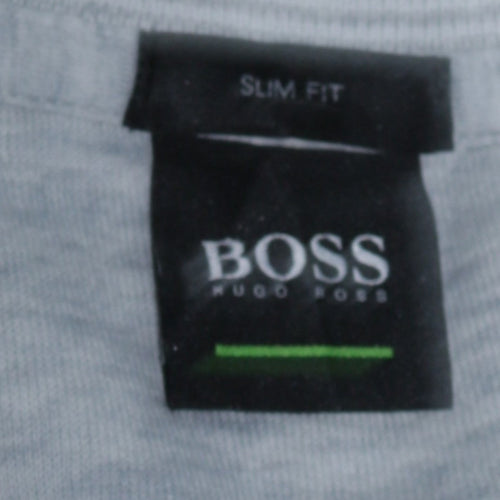 Hugo Boss Men's Grey Slim Fit Crew Neck Sweatshirt M