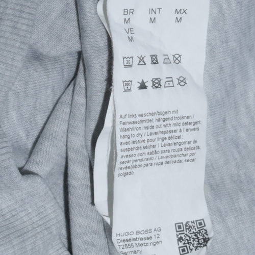 Hugo Boss Men's Grey Slim Fit Crew Neck Sweatshirt M