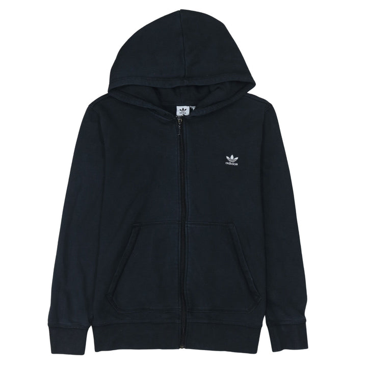 Adidas Womens Black Full Zip Hoodie Size 22 XL Cotton Casual