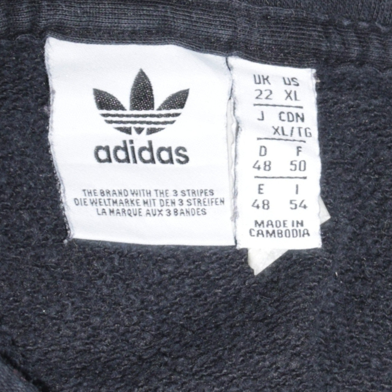 Adidas Womens Black Full Zip Hoodie Size 22 XL Cotton Casual