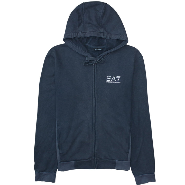 Emporio Armani EA7 Men's Blue Full Zip Hoodie Size L