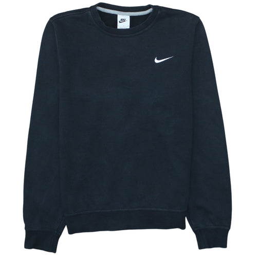 Nike Mens Black Small Crew Neck Pullover Sweatshirt