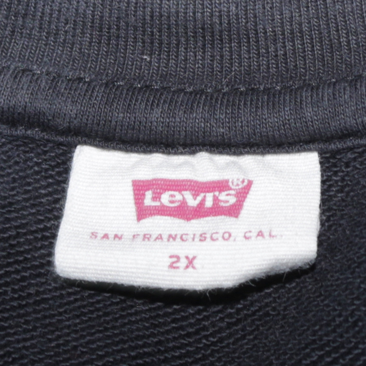 Levi's Men's Black 2XL Crew Neck Pullover Sweatshirt