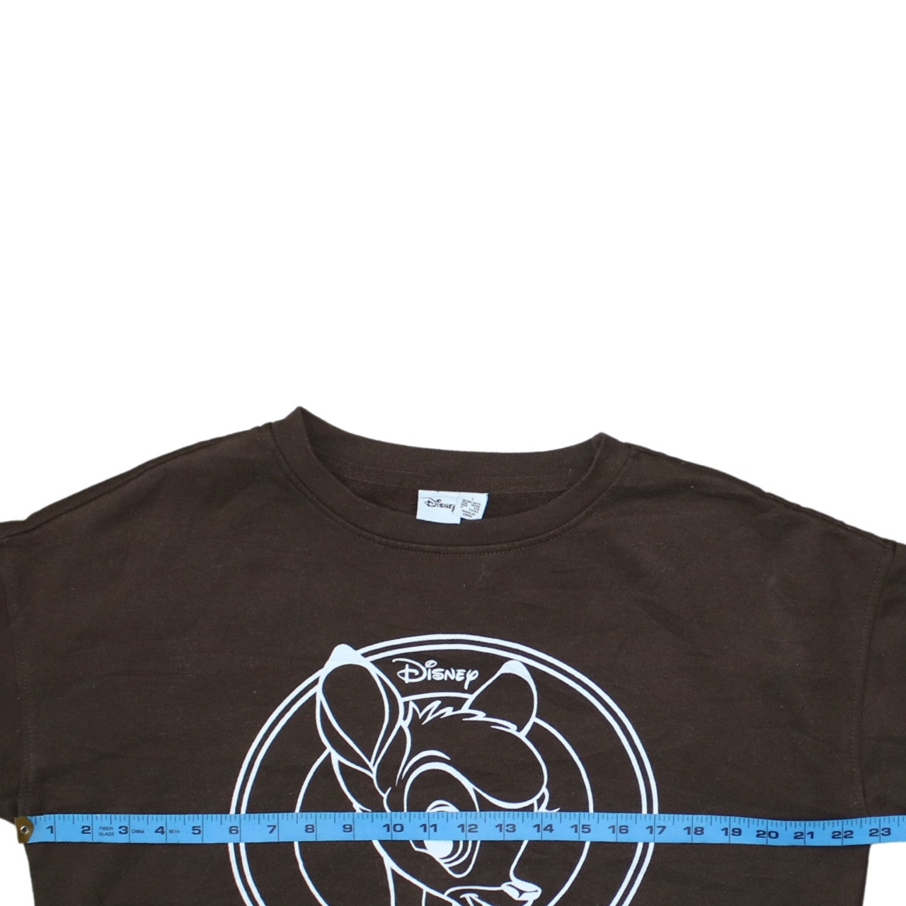 Disney Primark Women Brown Bambi Sweatshirt Size S Crew Neck Pullover