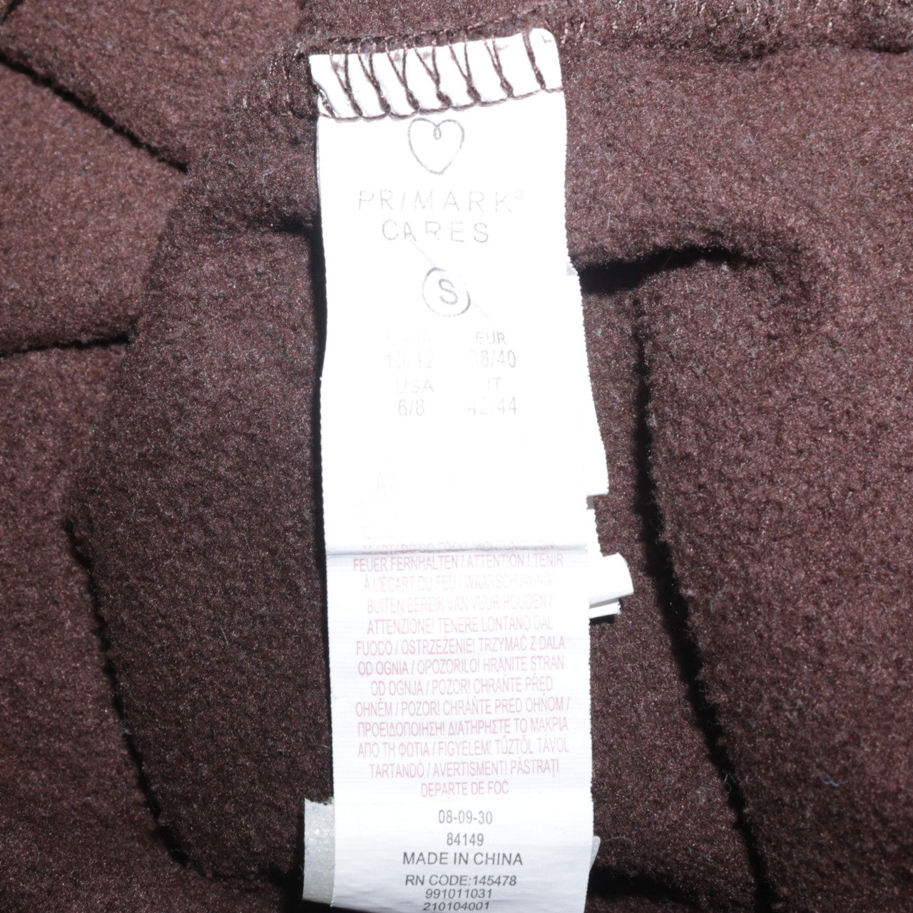 Disney Primark Women Brown Bambi Sweatshirt Size S Crew Neck Pullover