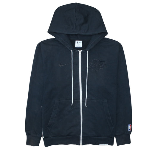 Nike Men's Black Full Zip Hoodie Lakers Logo Size L