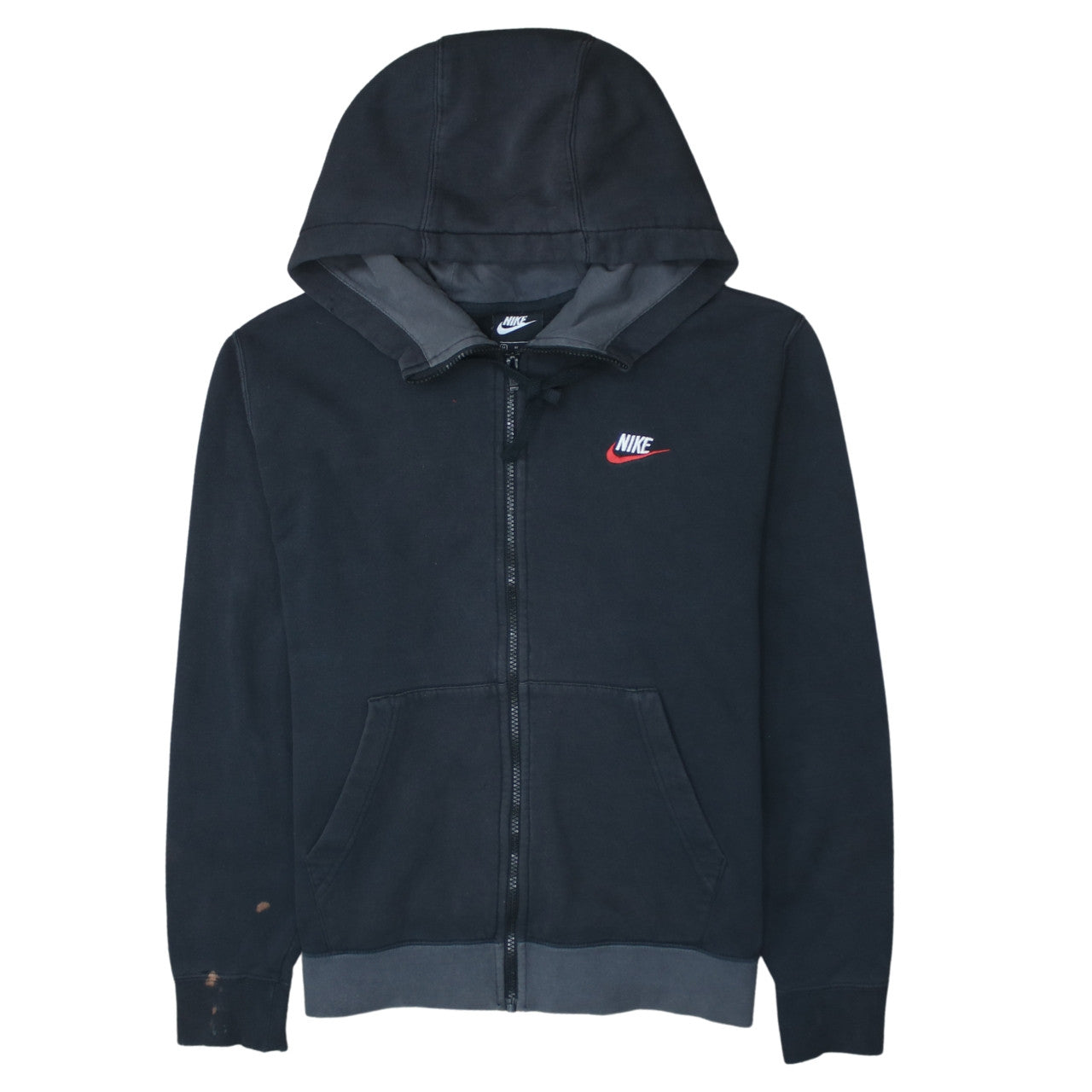 Nike Men's Black Full Zip Hoodie M Sports Fleece Sweatshirt