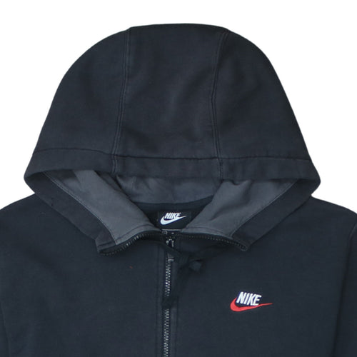 Nike Men's Black Full Zip Hoodie M Sports Fleece Sweatshirt
