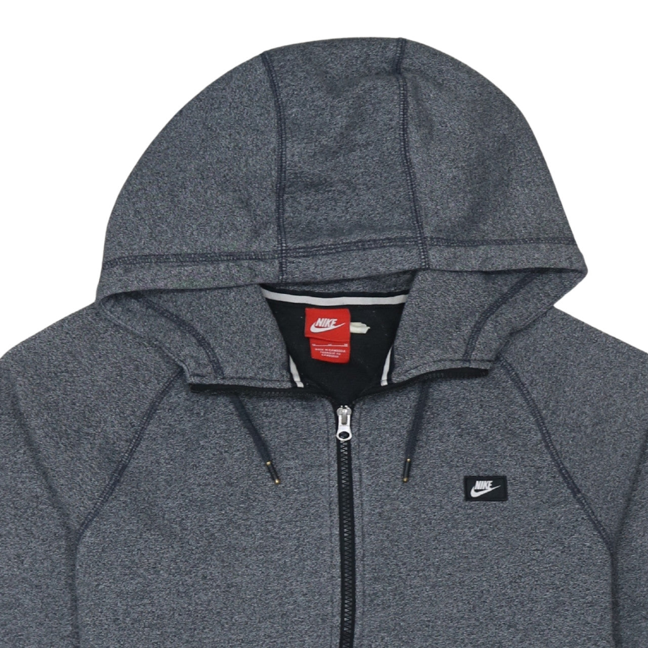 Nike Men's Grey Full Zip Hoodie Size M Regular Fit