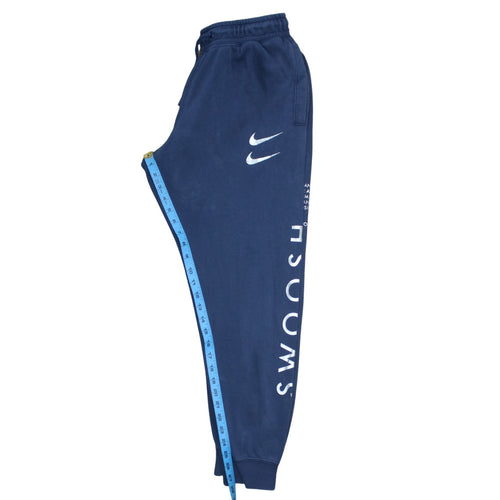 Nike Men's Blue Swoosh Logo Sweatpants Joggers M