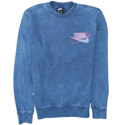 Nike Men's Blue XS Crew Neck Graphic Pullover Sweatshirt