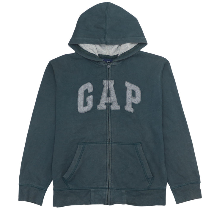 GAP Kids Boys Blue Full Zip Hoodie 13 Years Classic Fleece Sweatshirt