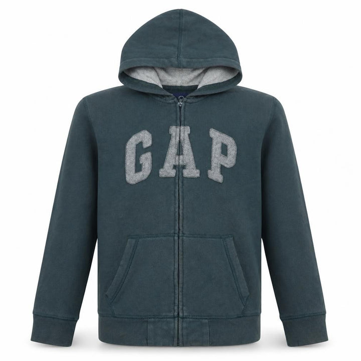 Gap Kids Boys Blue Full Zip Hoodie 13 Years Classic Fleece Sweatshirt