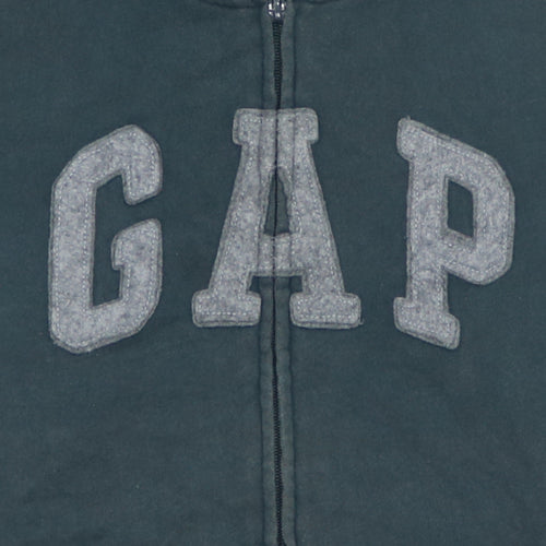 GAP Kids Boys Blue Full Zip Hoodie 13 Years Classic Fleece Sweatshirt