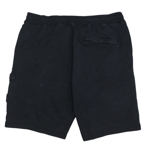 Stone Island Men's Black Cargo Jersey Shorts Size L