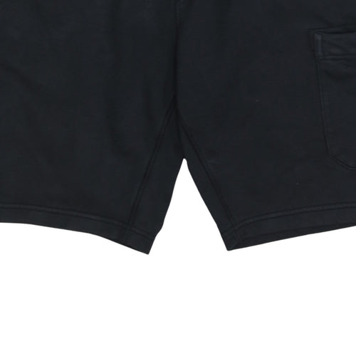 Stone Island Men's Black Cargo Jersey Shorts Size L