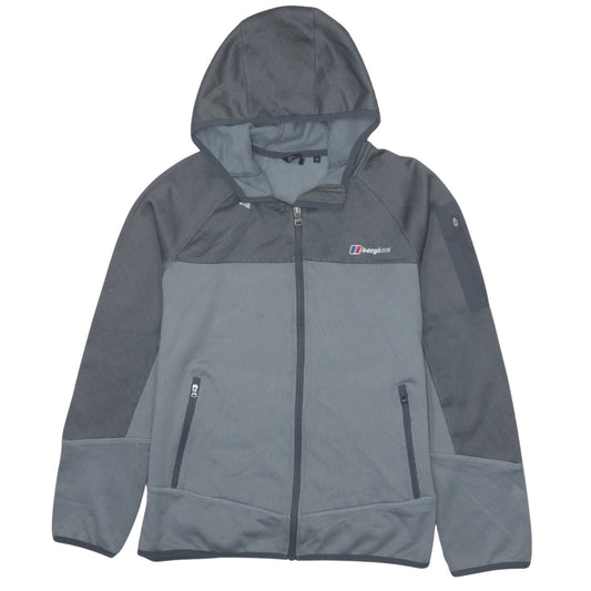 Berghaus Men's Grey Full Zip Hooded Fleece Jacket L