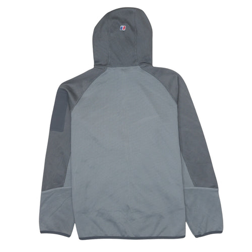 Berghaus Men's Grey Full Zip Hooded Fleece Jacket L