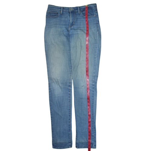 Levi's Women's Blue 28 Slim Stretch Mid Rise Straight Jeans