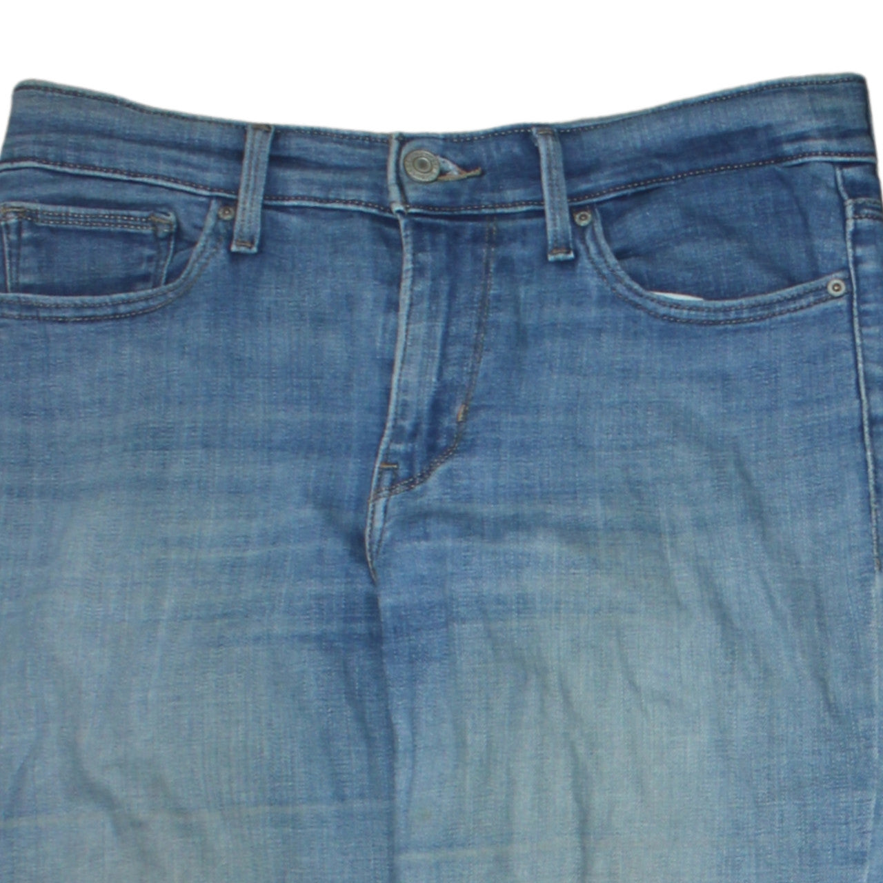 Levi's Women's Blue 28 Slim Stretch Mid Rise Straight Jeans