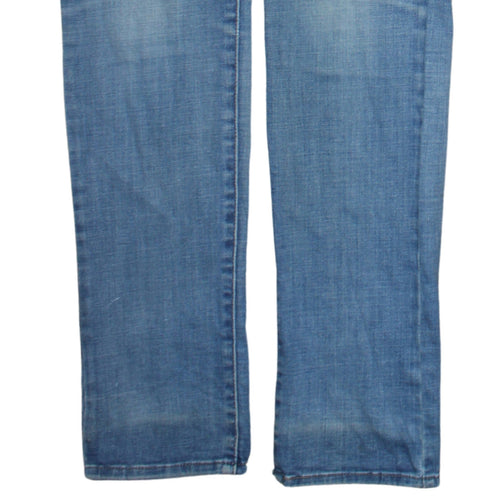 Levi's Women's Blue 28 Slim Stretch Mid Rise Straight Jeans