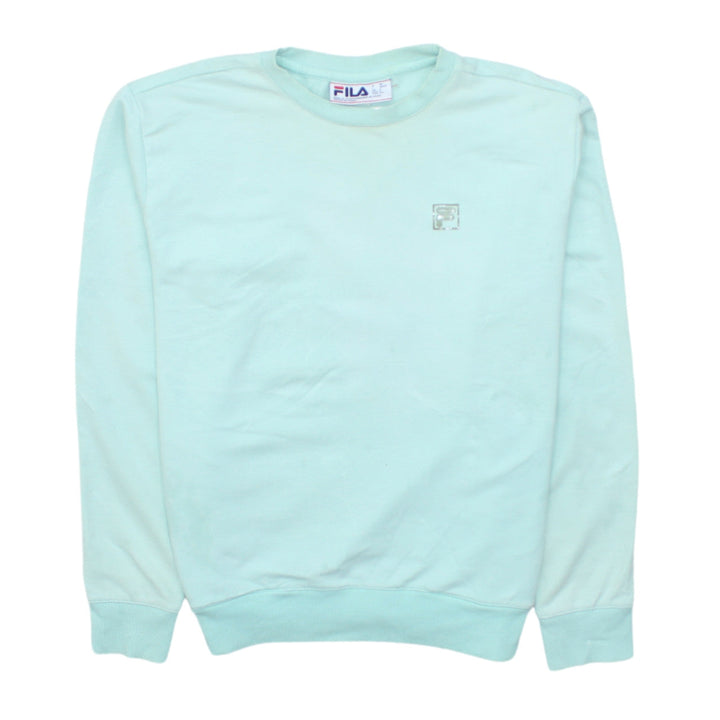 FILA Boys Green Crew Neck Long Sleeve Pullover Sweatshirt Size S