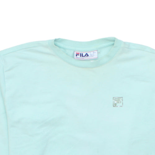 FILA Boys Green Crew Neck Long Sleeve Pullover Sweatshirt Size S