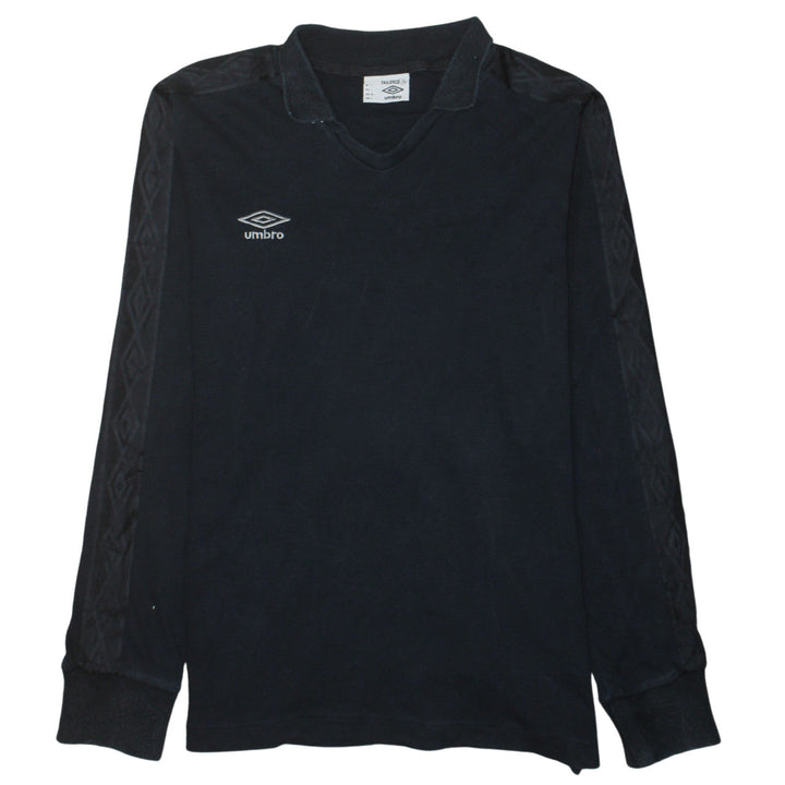 Umbro Men Black L Long Sleeve Pullover Football Sweatshirt