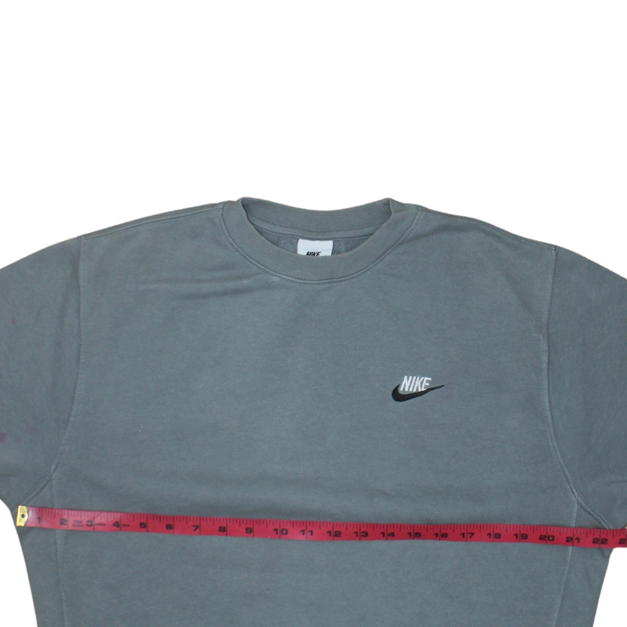Nike Men's Grey Crew Neck Pullover Sweatshirt S Regular Fit