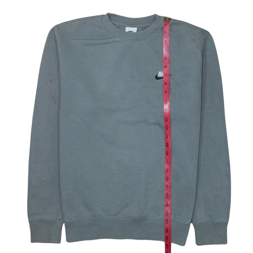 Nike Men's Grey Crew Neck Pullover Sweatshirt S Regular Fit