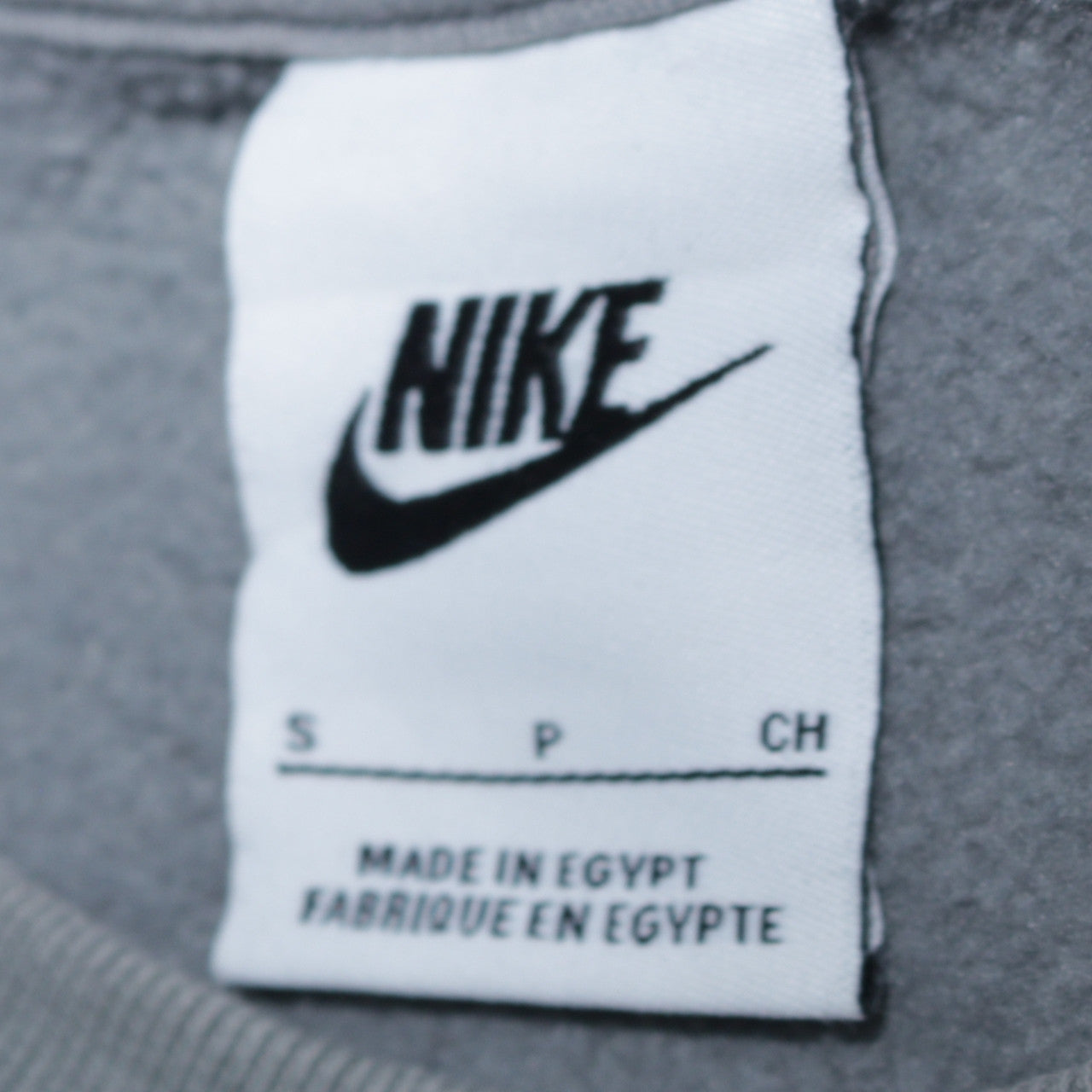 Nike Men's Grey Crew Neck Pullover Sweatshirt S Regular Fit