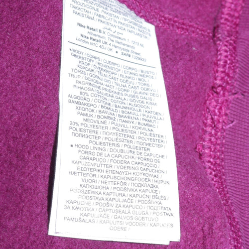 Nike Womens Purple Pullover Hoodie XS Hooded Sweatshirt Casual