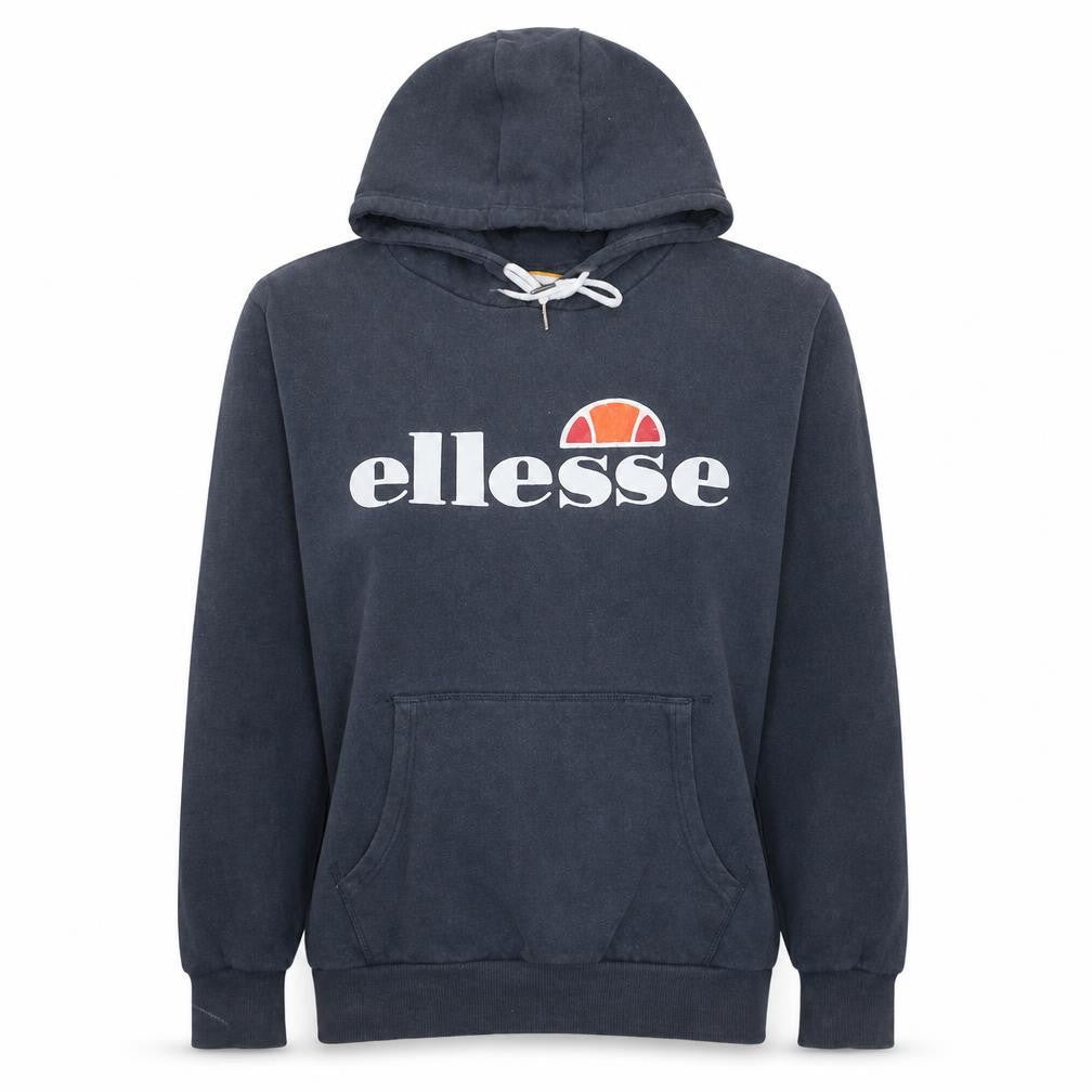 Ellesse Womens Navy Blue Hoodie UK 12 Pullover Hooded Sweatshirt
