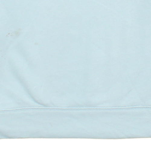 Adidas Women Light Blue Crew Neck Sweatshirt Size 20 Cotton Blend