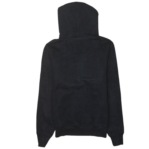 Champion Men Black Pullover Hoodie Medium Logo Fleece Sweatshirt