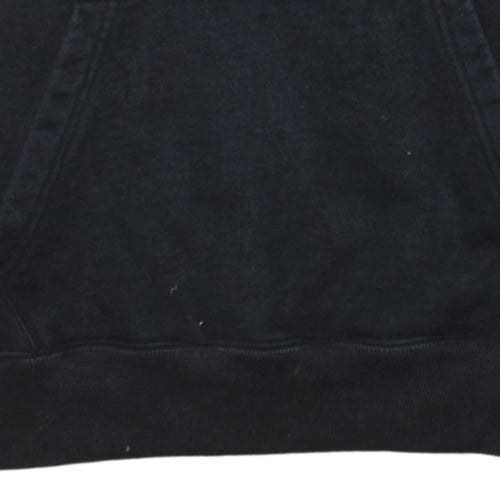 Champion Men Black Pullover Hoodie Medium Logo Fleece Sweatshirt