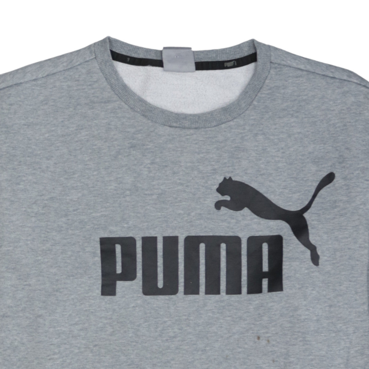 Puma Men’s Grey XL Pullover Crew Neck Logo Sweatshirt