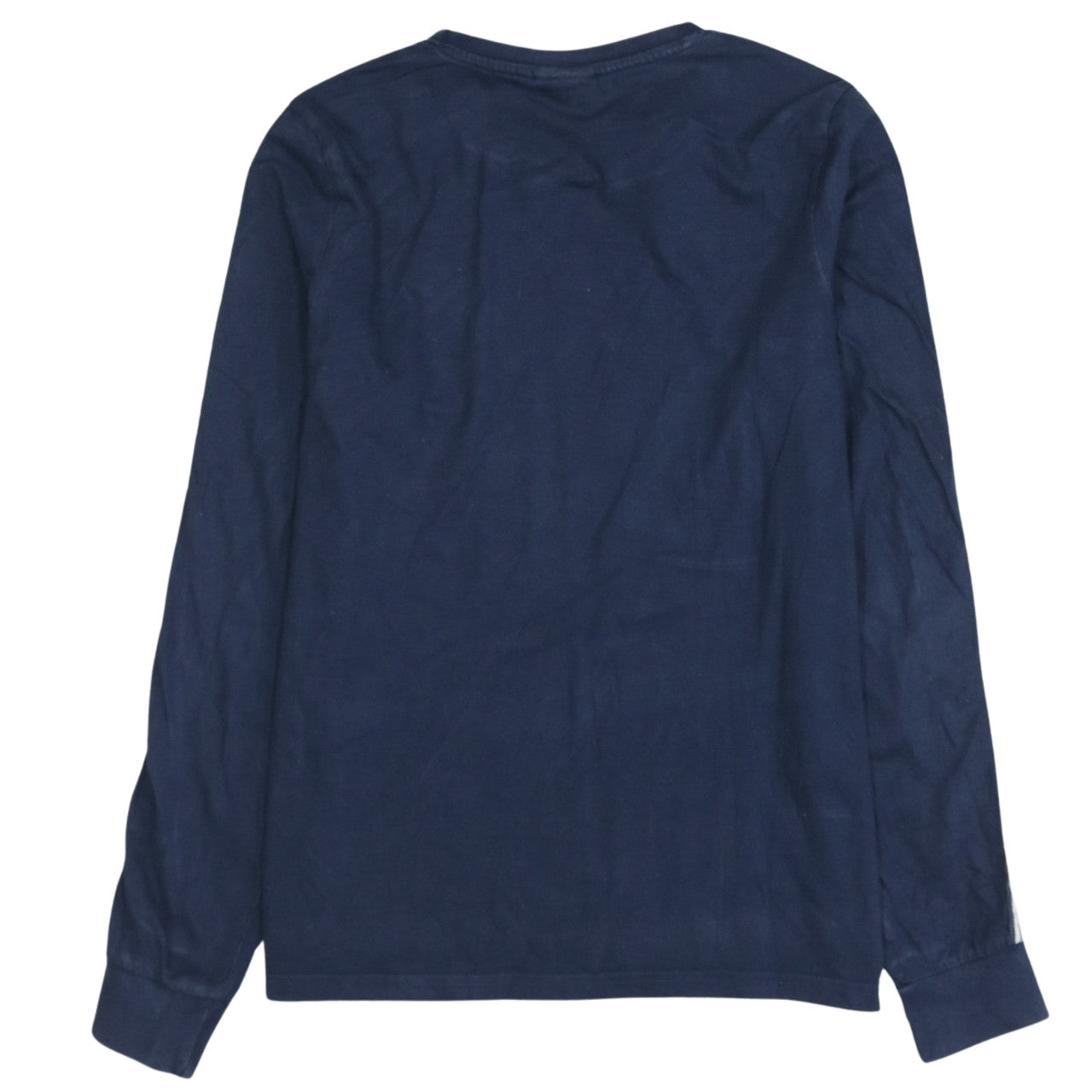 Ellesse Womens Navy Blue Logo Pullover Sweatshirt UK 10 Cotton Long Sleeve